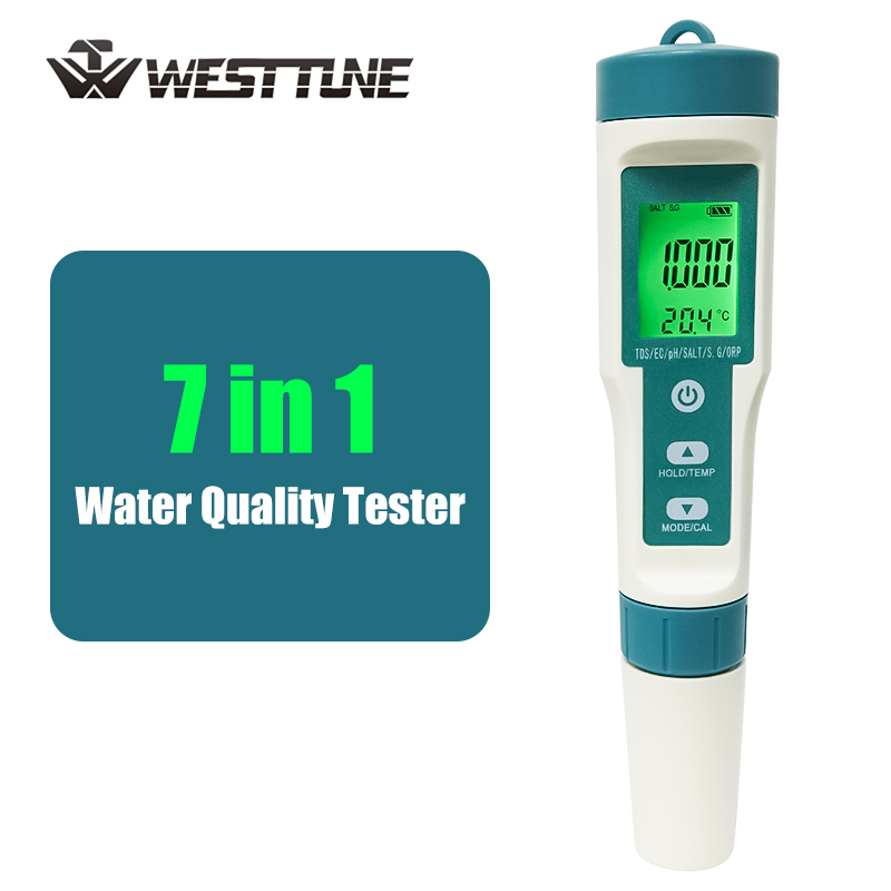Ph Meter Digital Water Tester - เครื่องวัดค่า PH ดิจิตอล WESTTUNE 7 in