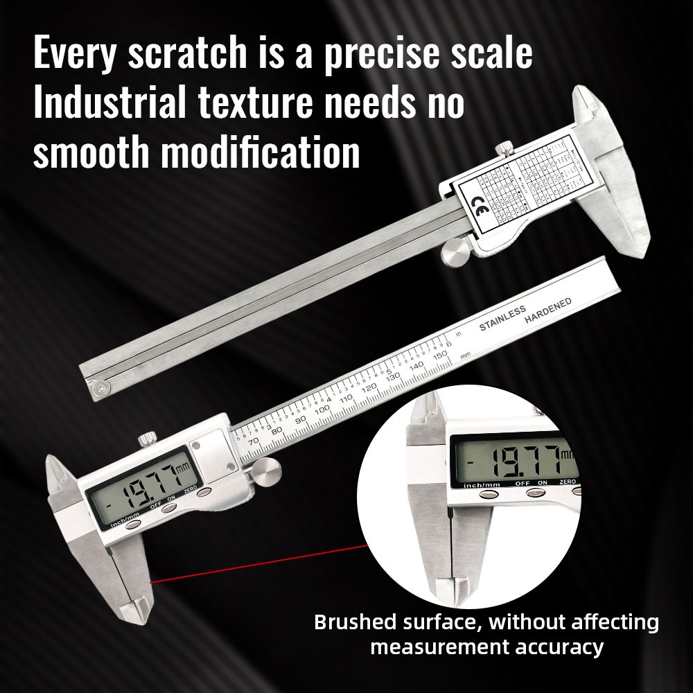 เวอร์เนียคาลิปเปอร์ดิจิตอลอิเล - Digital Caliper 150Mm Stainless Steel บทวิจารณ์และราคา