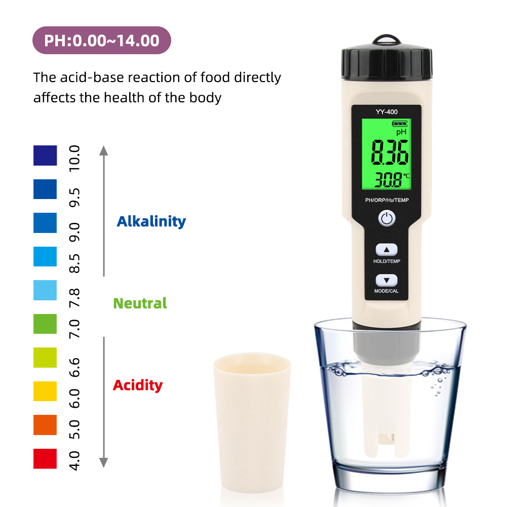 4 in 1 YY-400เครื่องวัดความเข้ - Ph Meter Digital Water Tester บทวิจารณ์และราคา